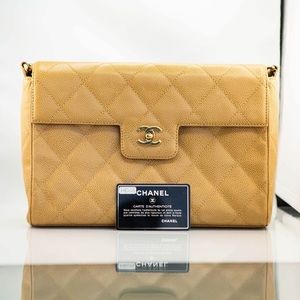 Authentic Vintage Chanel Trendy CC Flap Leather Bag